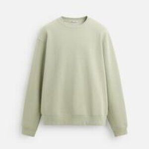 NWT ZARA BASIC CREW NECK SWEATSHIRT
